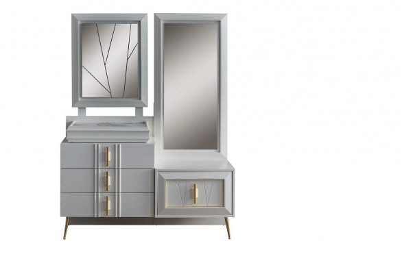 Dressing table with mirror luxury console exclusive bedroom set 2-piece set