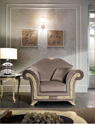 Living Room Set Sofa Suite Wood Living Room Classic Design Italian Set 9-piece.