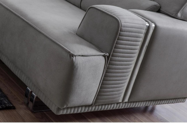 Sofa 3-seater modern furniture gray living room luxury furnishings 235cm
