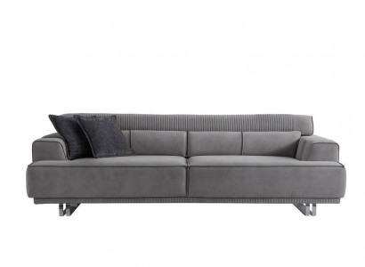 Sofa 3-seater modern furniture gray living room luxury furnishings 235cm