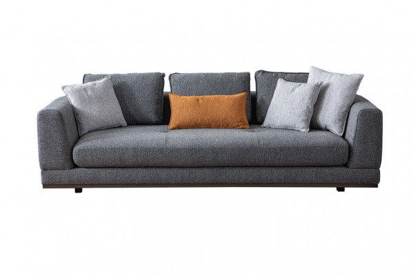 Sofa 3 Seater Modern Furniture White Living Room Luxury 243cm Three-Seater