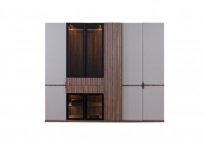 Wardrobe Closet Bedroom Cabinets Modern Wood Luxury 260cm