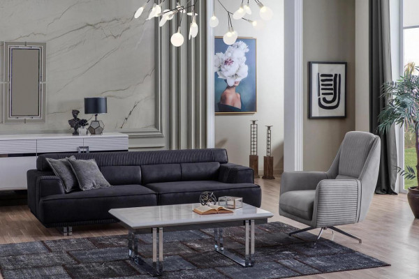 Sofa set 3-seater and armchair designer furniture living room couch furniture