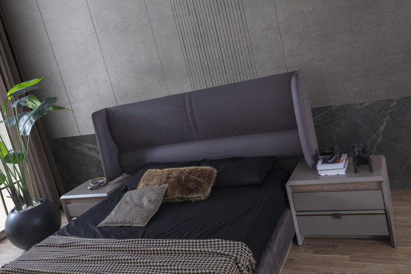 Exclusive bedroom set style bed + dressing table and 2x bedside tables 4-piece.