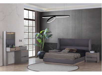 Exclusive bedroom set style bed + dressing table and 2x bedside tables 4-piece.