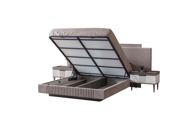 Design bedroom 5-piece. Bedroom set bed nightstand dressing table