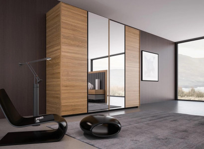 Bedroom Wardrobe Modern Wood Furniture Closet Luxury Design
