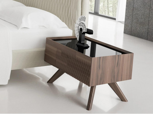 Bedroom set 5-piece luxury double bed 2 nightstands luxury dresser with mirror