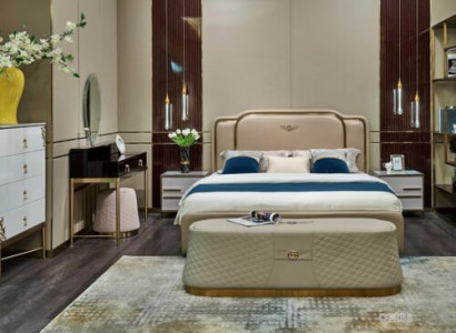 Bedroom set design luxury beds classic new bed 2x nightstand