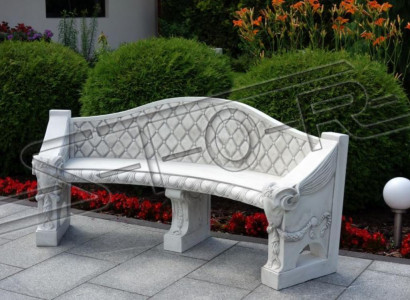 Antique Style Stone Armchair Bench Chair Garden Terrace Noble Decor Design Throne
