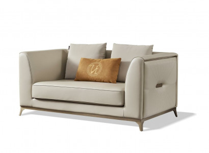 Armchair Leather TV Couch 1-Seater Relax Sofa Luxury Upholstery Single Seater