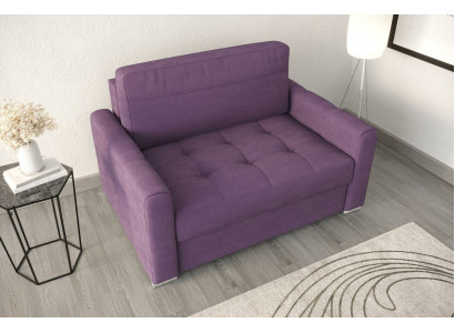 Armchair Relax Textile Lounge Club Upholstery Design Couch Sofa Seat Luxury Purple New