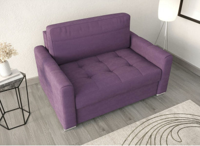 Armchair Relax Textile Lounge Club Upholstery Design Couch Sofa Seat Luxury Purple New
