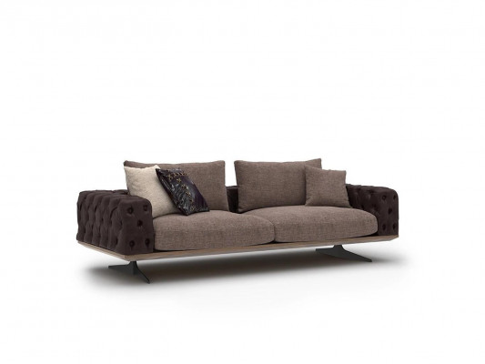 Living Room Set 2-piece Modern 2x Three-Seater Sofa Couch Upholstered Furniture Luxury