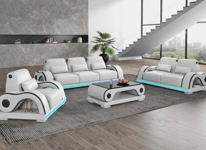 Couch set sofa suite luxury complete white leather sofa couch modern sofa