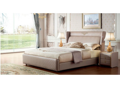 Bed 2x Nightstand Tables Bedroom Set Designer Luxury Bed Frame