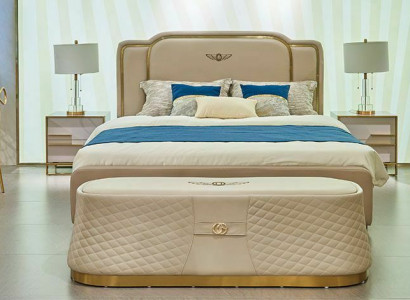 Bed Nightstand Dresser 4-piece Bedroom Set Design Modern Luxury