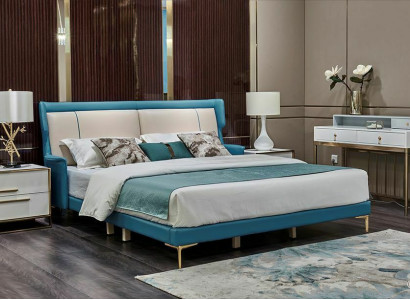 Bed Nightstand Bedroom Set Design Modern Luxury Bed Group