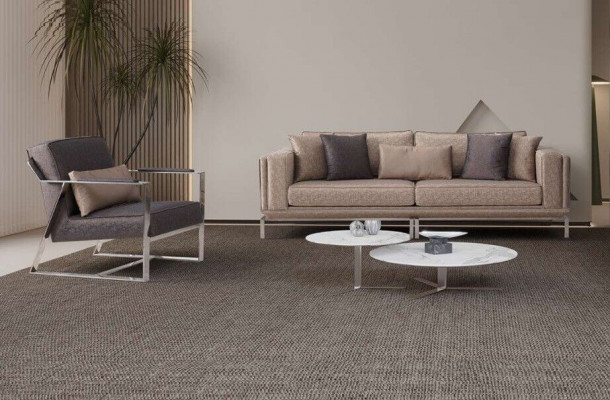 Sofa set Complete couch set Beige upholstered sofa Fabric sofa 2-piece sofa