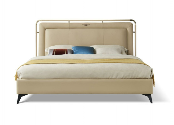 Bed Cushion Classic Double Bed 180x200cm Wood Hotel Beds