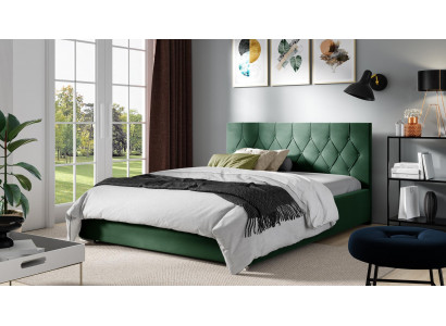 Bed frame fabric textile design double modern hotel bed bedroom beds new