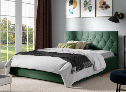 Bed frame fabric textile design double modern hotel bed bedroom beds new