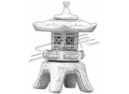 Flower Decoration Japanese Garden House Statue Figurine Decor