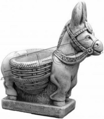 Flower basket, flower vase, vessel, garden, terrace, decoration, figures, statue