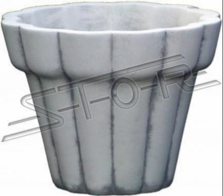 Flower basket, figures, flower vase, container, statue, garden, terrace, decoration