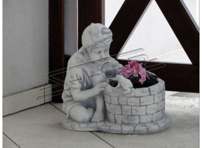 Flower pot plant container decoration garden nature flower pots vases figure