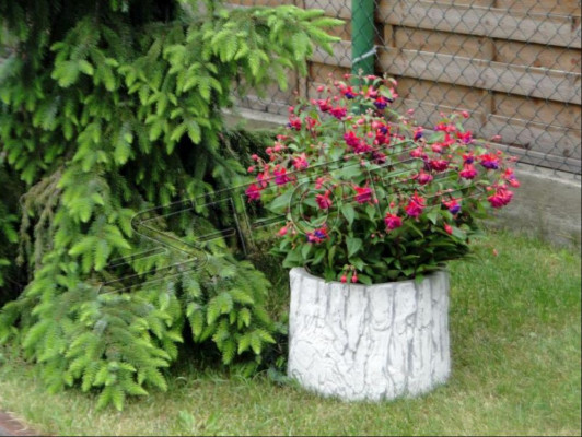 Flower pot plant container natural decoration vases garden figure flower pots