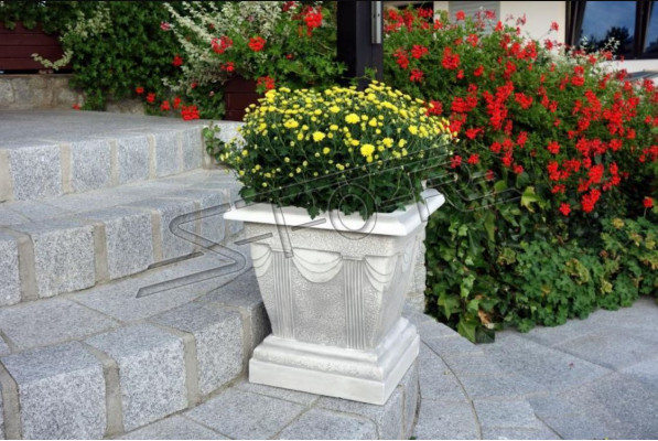 Flower vase, flower box, garden stone, decoration, decor, flowers