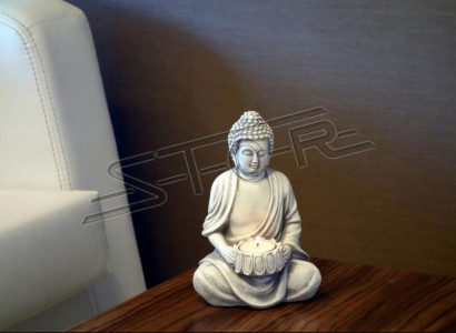 Buddha sculpture tealight candle holder large sculpture garden