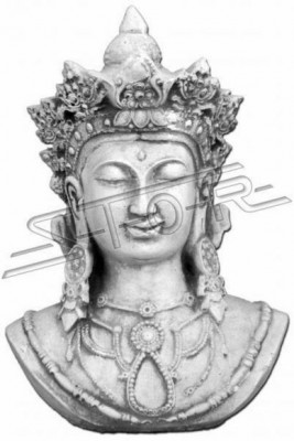 Buddha Statue Statues Sculptures Figure Decoration Silver Garden Terrace