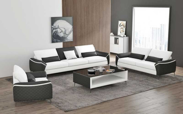 White sofa set couch set leather sofa complete living room