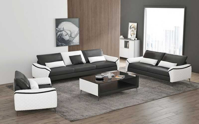 White sofa set couch set leather sofa complete living room