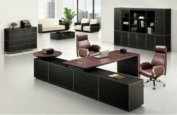 Office furniture setup desk home office complete set 2-piece.