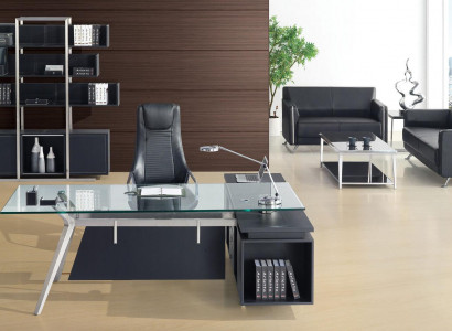 Office furniture set desk filing cabinet designer wall shelf modern