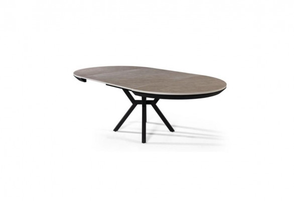 Round extendable dining table kitchen table wood gray tables