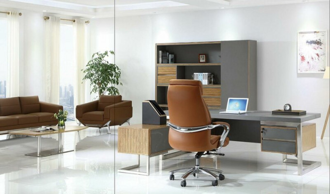 Executive chair armchair leather cushion office chair decor swivel computer chairs seat