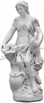 Decoration Figure Woman Garden Designer Figures Sculpture White Sculptures