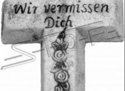 Decoration Cross Grave Decor Grave Ornament Stone Decoration Statue