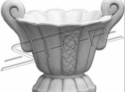 Design flower pot top plant decor tub vessel figure pots face sculpture