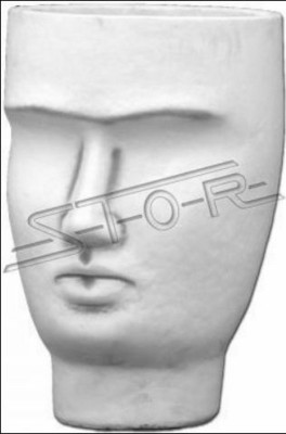Design Flower Pot Top Plant Container Vessel Deco Figure Pot Face Sculpture