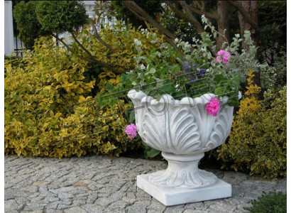 Design flower pot top plant container vase decorative pots figure face sculpture