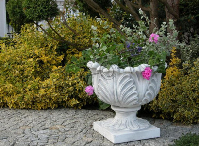 Design flower pot top plant container vase decorative pots figure face sculpture