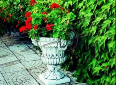 Design Flower Pot Top Planter Container Pots Decorative Figure Face