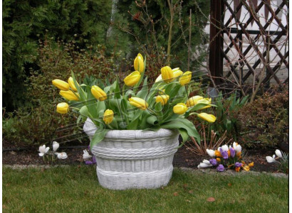 Design flower pot top plant container vessel pots figure deco face sculpture
