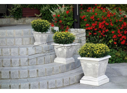 Design flower pot top planter container pots figure face decor sculpture
