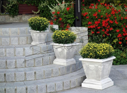 Design flower pot top planter container pots figure face decor sculpture